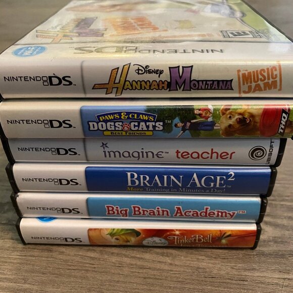 Lot of 6 - Nintendo DS Kids Video Games Imagine Teacher Paws & Claws Brain Age 2 - Picture 8 of 8